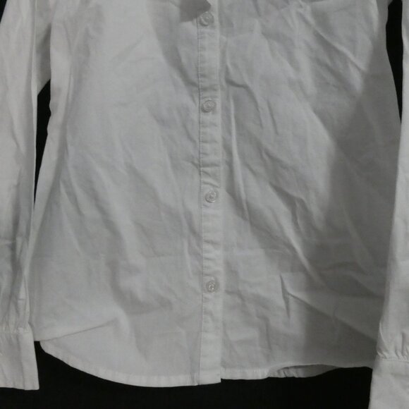 OLD NAVY | medium regular (8) | Solid White Button-Up Dress Shirt | NWT - Picture 9 of 16